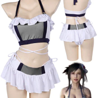 FF7 Rebirth Tifa Cosplay Fantasia Swimsuit Anime Final Cosplay Fantasy Costume Disguise Women Halloween Carnival Party Clothes