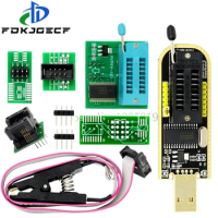 CH341A Programmer adapter+SOIC8 adapter+ SOP8 clip with cable+1.8V adapter CH341A EEPROM Flash BIOS USB programmer ZIF adapter