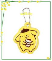 個人用品【asdfkitty】布丁狗抱花栗鼠姓名吊牌/ 行李吊牌/書包/補習袋都可用-日本正版