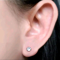 Anting Permata Baja, Anting giwang Monel, Anting Diamond Baja monel