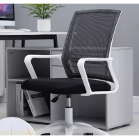 網布辦公椅子（13白框黑網_ 乳膠）尼龍脚