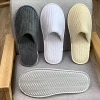 Guest Disposable Slippers Men Portable Hotel Travel Slipper Flip Flop Non-slip Wedding Shoes Women Slippers