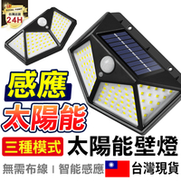 【安全耐用】100led車庫太陽能感應燈  LED太陽能分體燈 太陽能感應燈 車庫燈 太陽能壁燈【D1-01114】