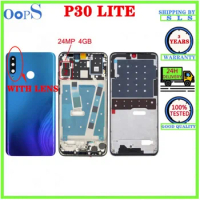 For Huawei P30 Lite Nova 4E MAR-LX2 LCD Middle Frame Front Bezel Housing Battery Back Cover Plate Chassis 24MP 4GB