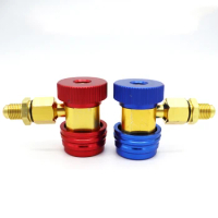 Car A/C Air Condition Quick Coupler Adjustable r134a H/L Manifold Connector Gauge Manifold Hose Connector Remover Tool