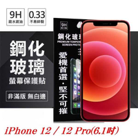 【愛瘋潮】現貨 Apple iPhone 12 / 12 Pro (6.1吋) 超強防爆鋼化玻璃保護貼 (非滿版) 螢幕