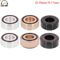 39x17mm CNC Machined Solid Aluminum Isolation Stand Base Feet Pad Mat For Amplifier Speaker Turntable Radio DAC CD Player Subwoo