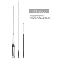 Banggood HH-9000 Quad Band 29.6/50.5/144/435MHz Antenna HH9000 for TYT TH-9800 QYT KT8900D 7900D Yaesu FT-8900R Car Mobile Radio