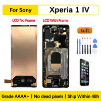 6.5" For Sony Xperia 1 IV LCD XQCT62-B XQCT54 Screen Assembly With Front Case Touch Glass,With Repair Parts Display