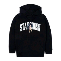 STARCROSS Hoodie Pullover Umbrella Hitam Katun Fleece Jumper Distro Pria Sablon