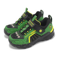 【SKECHERS】燈鞋 Adventure Track-Rugged-Brights 中童 綠黑 閃燈 發光 童鞋(407061-LGNBK)