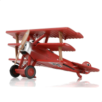 Fokker Dr.1 Red Baron, Pesawat Perang Dunia I, Die-cast Logam Aloi, Nuotie, skala 1 / 72