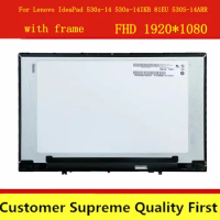 For lenovo IdeaPad 530s-14 530s-14ikb 81EU LAPTOP 14.0''FHD LCD LED glass Screen no-Touch Display Digitizer Screen assembly