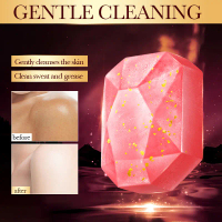 SADOER Rose Gold Leaf Diamond Handmade Essential Oil Soap