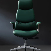 Light Luxury and Simplicity Retro Boss Executive Chair Office Home Computer Swivel Chair Comfortable Backrest Chair