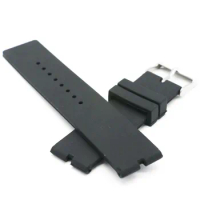 New 22mm Rubber Silica Gel Watch Band For Motorola Moto 360 Smart Watch + Tools Black