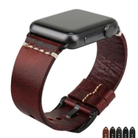 Available Apple watch leather strap Apple watch iwatch8 men's S7 women's strap