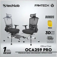 Fantech OCA259 PRO / OCA-259 PRO Office Chair / Kursi Kantor Kerja OCA-259 PRO Grey