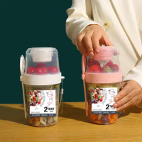 Cups Cup Jar Yogurt With Jars Dessert Clear Disposable Plastic Lid Glass  Pudding Go Smoothie Container