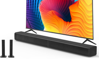 2 In 1 Separable Sound Bar สำหรับสมาร์ททีวี2.2ช่อง32นิ้วบลูทูธ5.0ลำโพงทีวีสำหรับระบบเสียงรอบทิศทางซั