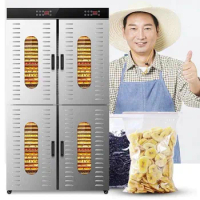Stainless steel dried fruit machine Large capacity fruit vegetable dehydrated food dryer Commercial 80-layer Food Dehydrator