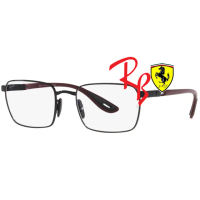 【RayBan 雷朋】限量法拉利聯名款 時尚方框光學眼鏡 精緻彈性鏡臂 RB6507M F020 黑 公司貨