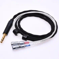 16 Cores 5N Silver Plated Headphone Upgrade Cable Extension Cord For Dan Clarks Audio Mr Speakers Ether Alpha Dog Prime