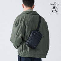 PORTER INTERNATIONAL - 翻玩迷彩PUZZ單肩包 - 黑
