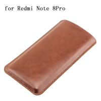 Ultra-thin Phone Pouch Sleeve for Xiaomi Redmi Note 8Pro Case PU Leather Protective Skin for Redmi Note 8 Pro Accessories Bag