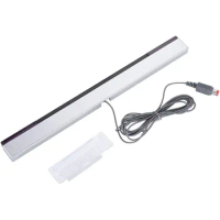 3 in 1 Wired Motion Sensor Bar + AC Power Supply Adapter Cord + Composite Audio Video Cable for Nintendo Wii US Plug