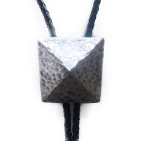 Bolo tie波洛領帶-鍍古銀鍛打紋理金字塔美式領帶男配件74gx40【獨家進口】【米蘭精品】