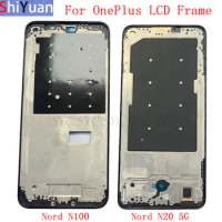Housing Middle Frame LCD Bezel Plate Panel Chassis For OnePlus Nord N20 5G N100 N10 Phone Metal LCD Frame Replacement Parts