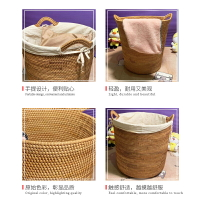 越南藤編臟衣籃衣物洗衣籃臟衣簍藤編收納筐裝臟衣服的手提編織桶