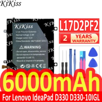 6000mAh KiKiss Powerful Battery L17D2PF2 For Lenovo IdeaPad D330 D330-10IGL D330-10IGM D335-10IGM L17L2PF3 L17C2PF1 N4000 N5000