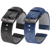 For TicWatch S2/E2/E/2 Easyfit Leather Strap For TicWatch Pro 2021/Pro 3 GPS/GTX Band Wristband Bracelet Watchband Accessories