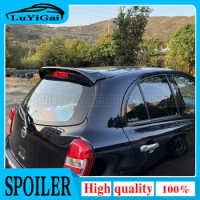 2012 2013 2014 2015 Car Rear Wing unpaint Color Rear window wing Spoiler For Nissan March Spoiler by primer paint march spoilers