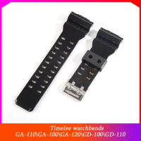 High gloss black TPU Watchbands Watch Strap For GA-110\GA-100\GA-120\GD-100\GD-110 g-shock Watch Accessories