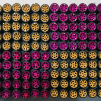 76sets/80sets 11mm wheels for 1/64 Scale Alloy Car Models 1/64 wheels with Tires + Axles for Hot Wheel/Matchbox/Domeka/Tomy 1:64