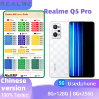 Realme q5pro 5G Unlocked 6.6 inch 128GB/256G Android 64MP Camera Original used phone