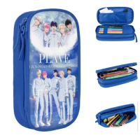 Kpop Noah Bamby Yejun Eunho Hamin Pencil Cases PLAVE Pen Box Bag Student Big Capacity Students School Cosmetic Pencilcases
