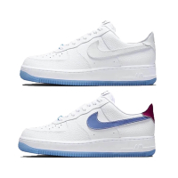 Nike 休閒鞋 Air Force 1 07 LX 女鞋 經典款 熱感應變色 果凍底 皮革 穿搭 白 藍 DA8301-101