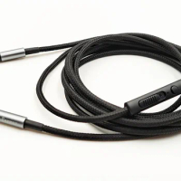 200cm Nylon Audio Cable with Mic For SONY MDR-1000X WH-1000XM2 1000XM3 1000XM4 WH-H800 H900N Headphones