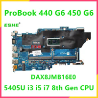 DAX8JMB16E0 For HP ProBook 430 G6 450 G6 440 G6 Laptop Motherboard L44886-601 L44881-601 L44887-601 With 5405U I3 I5 I7 8th Gen
