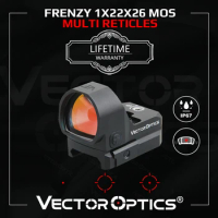 Vector Optics Frenzy 1x22x26 MOS Multi Reticles Pistol Red Dot Sight IP67 Waterproof&amp;Auto Shut-off Fit MOJ 9mm 12GA Glock 17 19
