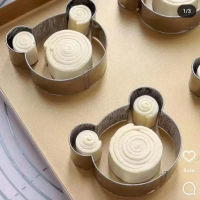 Ring cutter bear / Ring roti bahan stainles / Ring cromboloni isi 6pcs - 8cm tinggi 3 Terlaris!!!!!