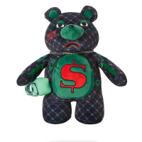 【SPRAYGROUND】DINERO MONEYBEAR 泰迪熊後背包(深灰色)