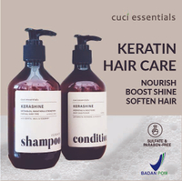 KERASHINE Keratin treatment Shampoo and Hair Conditioner with Argan oil & Rosemary extract 300 ML to