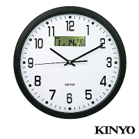 KINYO 14吋LCD顯示掛鐘(CL-151)