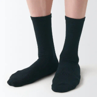 【MUJI 無印良品】男棉混錐形商務直角襪(共2色)