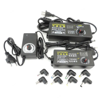 อะแดปเตอร์ DC, สากล, แรงดันไฟฟ้า 220V ถึง 12 V, แหล่งจ่ายไฟแบบปรับได้, มีให้เลือก 3V, 5V, 6V, 9V, 12